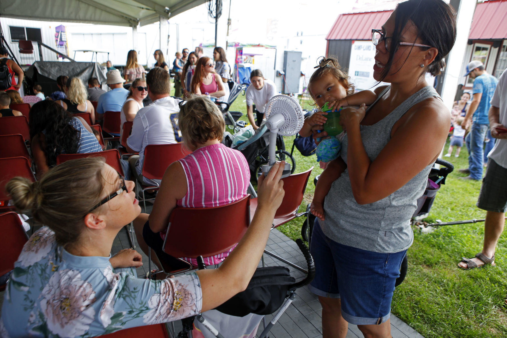 Cutest baby contest at the Porter County Fair